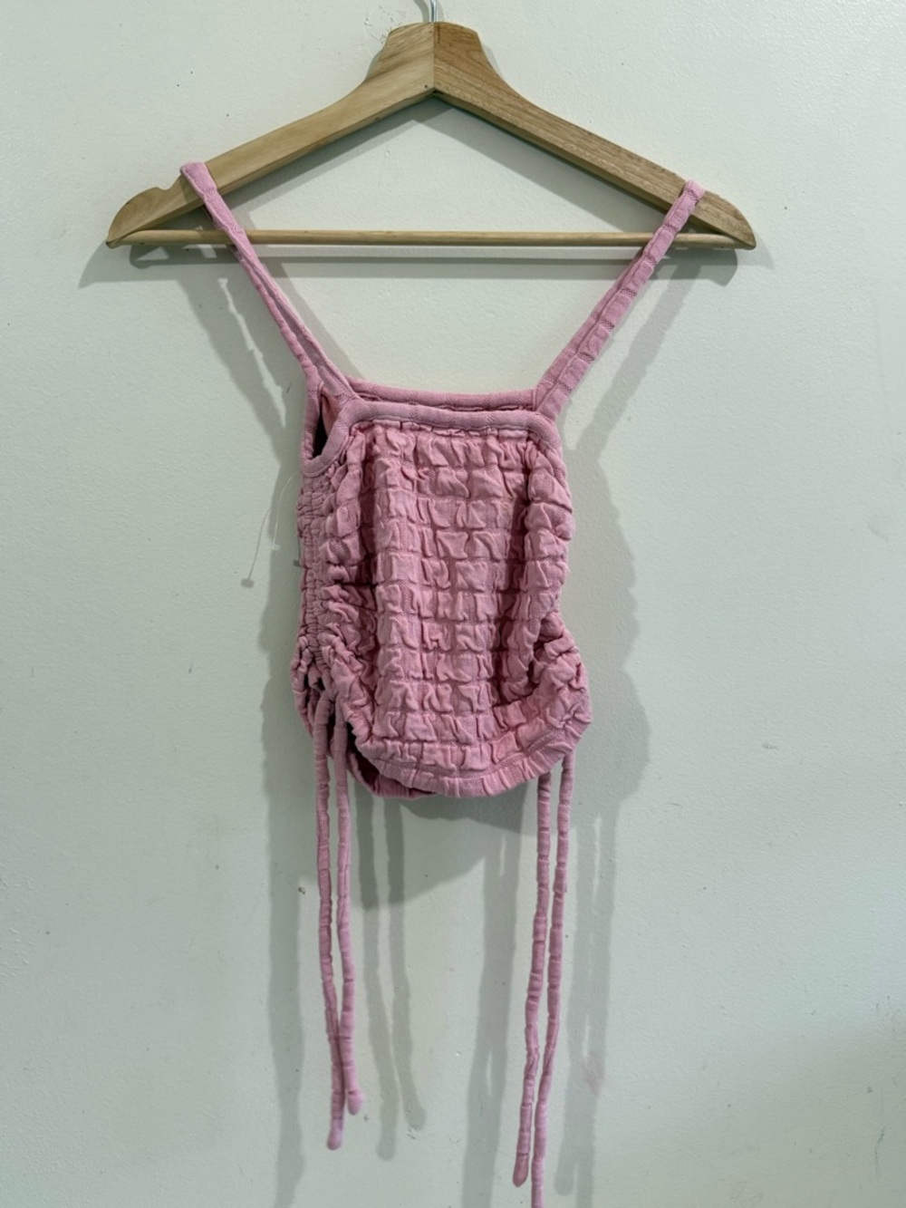SABO Pink Ribbed Cropped Tank Top - Picture 4 of 5